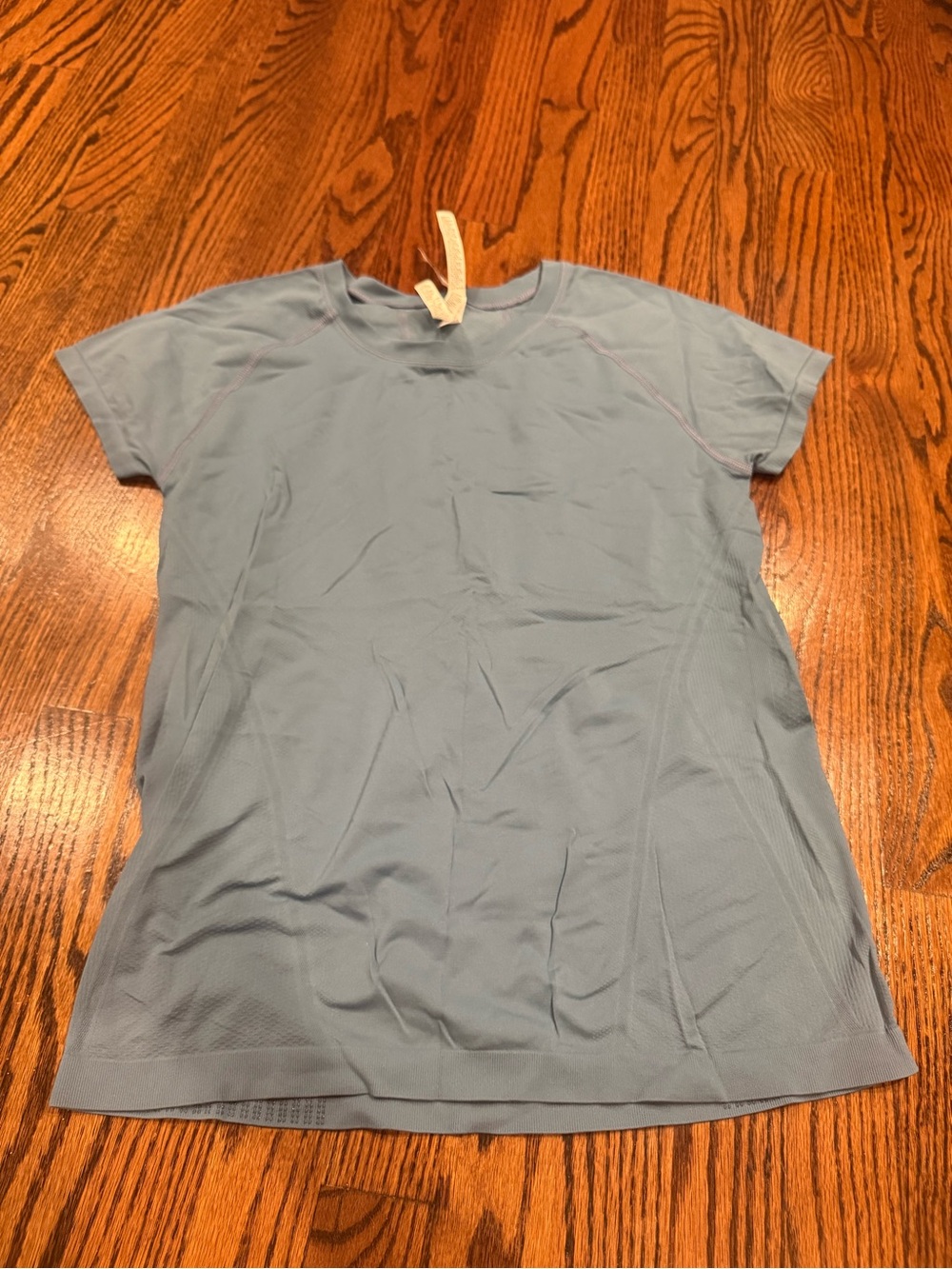 Athleta Light Blue Short Sleeve Performance Tee